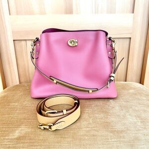 Coach Willow Colorblock Bucket Leather Bag